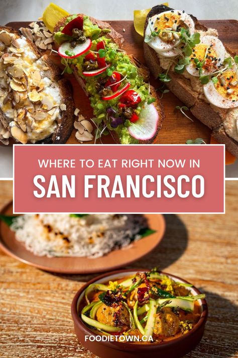 Where to eat in San Francisco right now - top new restaurants ~ foodietown.ca San Francisco Eats, North Beach San Francisco, Restaurants In San Francisco, American Cocktails, San Francisco Airport, San Francisco Food, Healthy Restaurant, San Francisco Restaurants, Vietnamese Restaurant