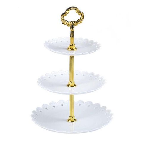 Afternoon Tea Wedding, Wedding Cake Plates, 3 Tier Cupcake Stand, Cupcake Tiers Stand, Cake Rack, Beautiful Cake Stands, 3 Tier Cake Stand, Cake And Cupcake Stand, Vintage Cake Stands