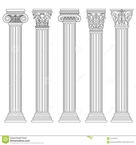 Ancient Greece Architecture, Rome Architecture, Corinthian Columns, Greece Architecture, Architecture Antique, Architectural Columns, Greek Columns, Pillar Design, Corinthian Column