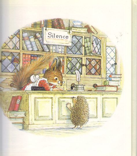 "The Foxwood Treasure" by Cynthia & Brian Paterson, Barrons, 1985 (https://www.etsy.com/listing/155906661/the-foxwood-treasure?ref=shop_home_active) Brian Paterson, Foxwood Tales, Jill Barklem, Brambly Hedge, ��동화 삽화, Storybook Art, Childrens Books Illustrations, Art And Illustration, Hedgehogs