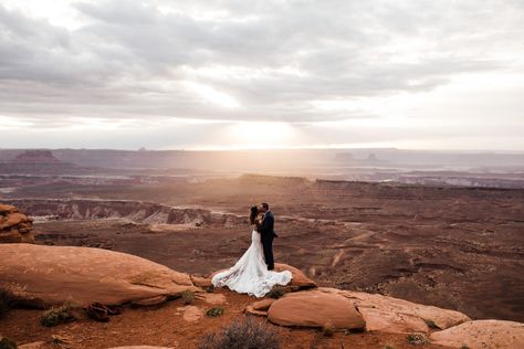 elopement wedding canyonlands national park near moab utah | adventurous desert wedding inspiration | small wedding in utah | the hearnes adventure photography Canyonlands National Park, Adventure Photography, Desert Wedding, Elopement Locations, Park Weddings, Ceremony Location, Adventure Wedding, Adventure Elopement, Intimate Weddings