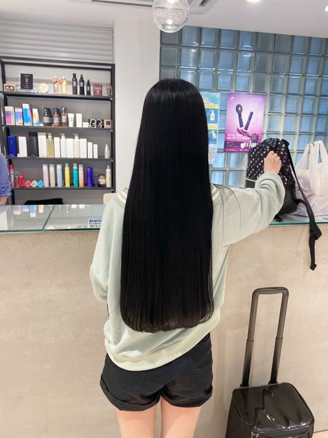 Extra Long Straight Hair, Long Silky Straight Hair, Long Black Silky Hair, Long Black Hair Korean, Japanese Straight Hair, Asian Long Black Hair, Long Thick Black Hair, Long Asian Hair, Japanese Long Hair