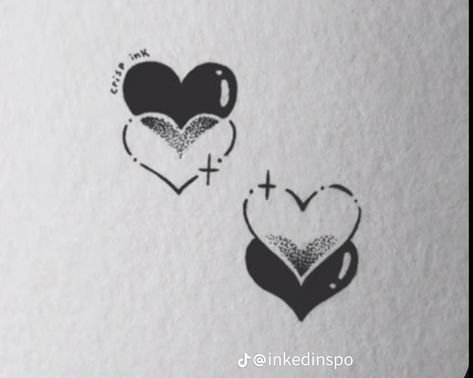 Kitsune Tattoo, Mexican Tattoo, Heart Tattoos, Cute Hearts, Tiktok Aesthetic, Stylist Tattoos, Cute Matching, Matching Design, Best Friend Tattoos