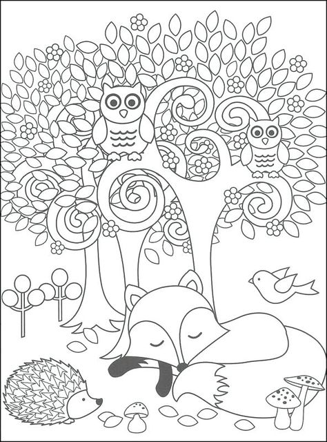 Forest Animals Coloring Pages, Woodland Animals Coloring Pages, Forest Animal Crafts, Boys Crafts, Forest Coloring Pages, Animals Coloring Pages, Animal Printables, Farm Animal Coloring Pages, Forest Color