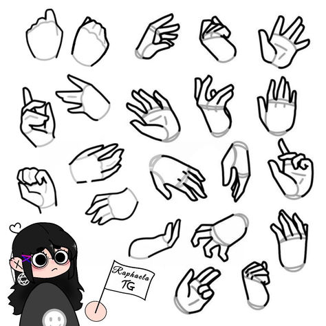 [𝑺𝒂𝒗𝒆 & 𝑭𝒐𝒍𝒍𝒐𝒘]~♡´･ᴗ･`♡ Cute Character Reference, Digital Drawing Reference For Beginners, Art Reference Accessories, Fisted Hand Reference, Gacha Pose Drawing, Base Hand Drawing, Hands Touching Face Reference, Ballet Pose Drawing Reference, Waving Hand Drawing Reference