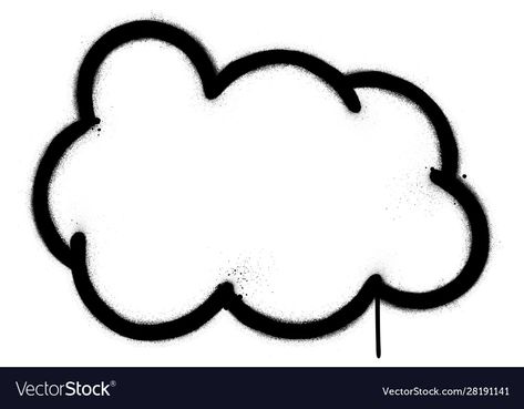 Graffiti Clouds, Graffiti C, Graffiti B, Cloud Outline, Graffiti Party, Graffiti Spray Paint, Presentation Board Design, Graffiti Words, Cloud Shape