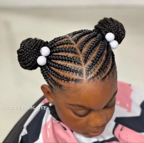 Saved Hairstyles, Kids Cornrow Hairstyles Natural Hair, Cornrow Hairstyles For School, Kids Cornrow Hairstyles, Kids School Hairstyles, Quick Hairstyles For School, Girls School Hairstyles, Cornrows Natural Hair, Kids Hairstyle