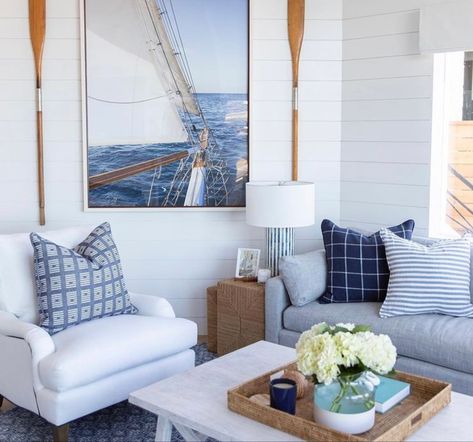 Nautical Interior Design, Living Room Nook, Nautical Interior, Nautical Room, Coastal Decorating Living Room, Nautical Bedroom, Coastal Interiors Design, Coastal Living Rooms, Photo Edits