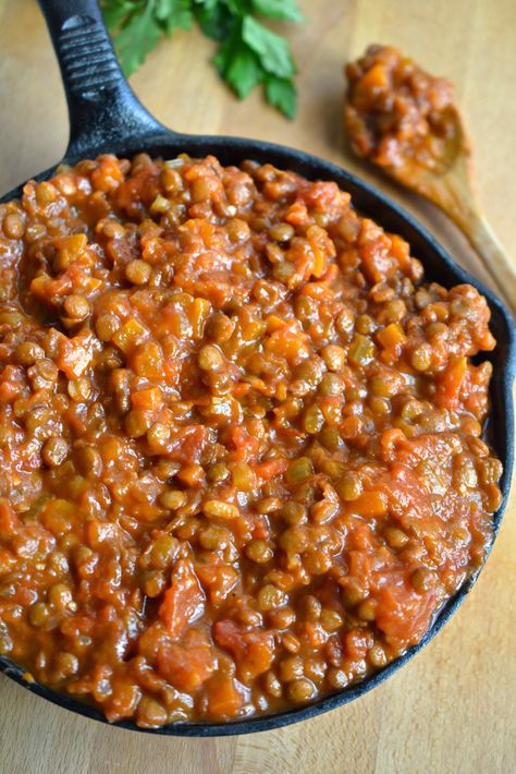 Lentil Ragu, Health Cooking, Ragu Recipe, Vegan Lentil, Soy Free Recipes, Meatless Dinner, Veg Dishes, Vegan Main Dishes, Lentil Recipes