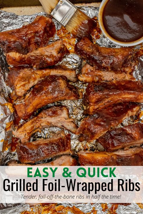 Quick Rib Recipes, Easy Bbq Ribs On The Grill, Easy Ribs On Grill, How To Cook Ribs On The Grill, Grilled Ribs On Gas Grill, Pork Spare Ribs Grilled, Spare Ribs On The Grill, Pork Ribs On The Grill, How To Grill Ribs