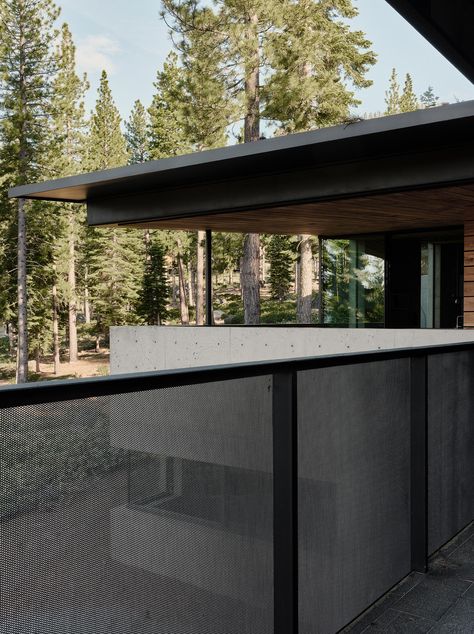 Lookout House by Faulkner Architects | Detached houses Truckee California, Concrete Walls, Building Site, California Wildfires, Warm Interior, The Local Project, Steel House, Mountain Retreat, Structural Engineering