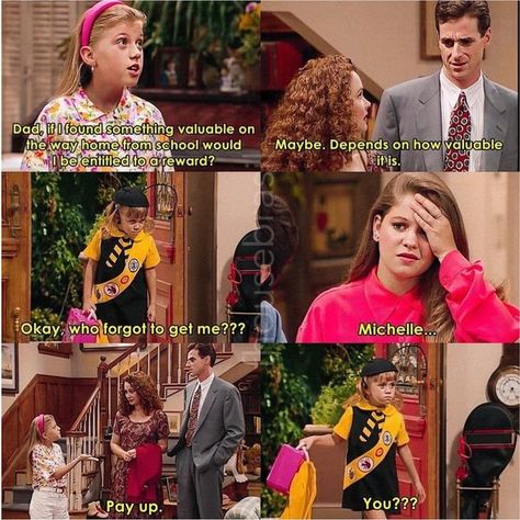 Full house Michelle Full House, Stephanie Tanner Full House, Full House Dj Tanner, Full House Memes, Fuller House Cast, Full House Funny, Spell Your Name Workout, Danny Tanner, Stephanie Tanner