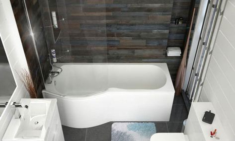 3 Important Things to Think About Before Purchasing a Shower Bath | Bathroom City P Shaped Bath Bathroom, Freestanding Bath With Shower, Black Shower Tray, P Shaped Bath, Square Shower Enclosures, Corner Shower Enclosures, Sink Vanity Unit, Modern Bathroom Cabinets, Frameless Shower Enclosures