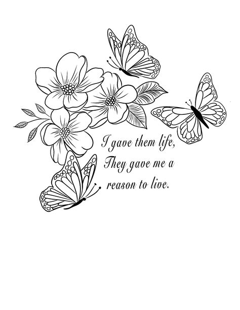 Nice Women Tattoos, Quote Stencil Tattoo, Tattoo Portfolio Ideas Design, Pretty Tattoo Quotes, Tattoo Ideas Butterfly Arm Sleeve, Thigh Tats For Women Stencil, Flower And Quote Tattoo Forearm, Tattoo Sizes Chart, Outer Upper Arm Tattoos For Women