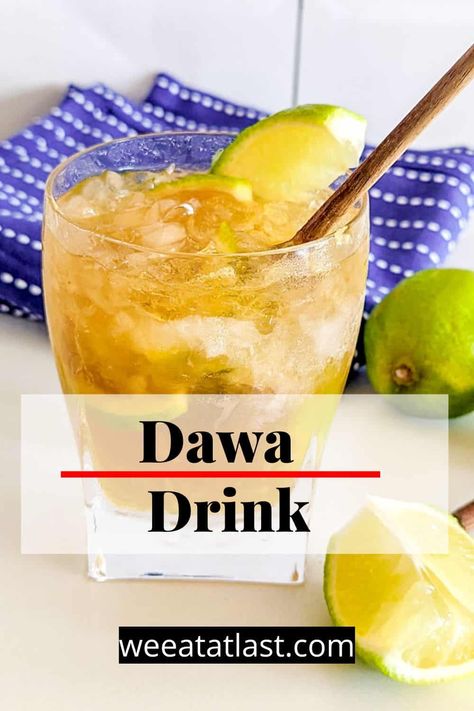 Discover the refreshing taste of Dawa drink, a zesty Kenyan cocktail. This signature East African is sure to invigorate your senses and become your go-to drink for summer, brunch, or any occasion! African Drinks Recipes, African Cocktails, Pink Gin Recipe, African Drinks, Mocktails Recipes, African Restaurant, Drink For Summer, Kenyan Food, Pool Drinks