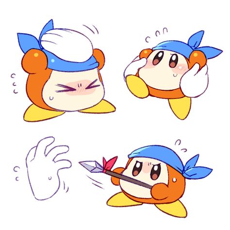 Waddle Dee Fanart, Bandana Dee Kirby, Waddle Dee And Kirby, Bandana Dee, Kirby And Bandana Waddle Dee, King Deedee Kirby, Kirby Bandana Dee King Dedede Meta Knight, Waddle Dee, Kirby Nintendo