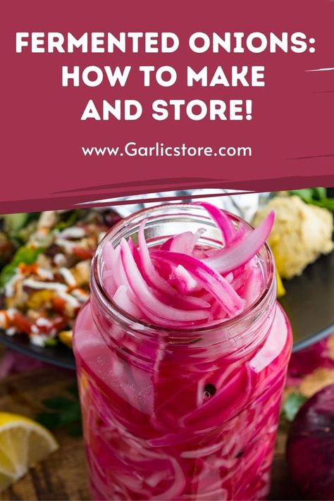 fermented-onions Fermented Pickled Red Onions, Lacto Fermented Onions, Fermented Onion Relish, Fermented Red Onions Recipe, Fermented Veggies Recipes, Fermenting Onions, Fermented Okra, Fermented Onions Recipe, Fermented Asparagus