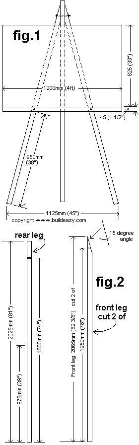 Making a very large DIY easel    plans of an artists easel An easel is a freestanding, three-legged frame structure, usually made of wood, which is used by an artist to hold a canvas upright while it's being worked on, or to exhibit the piece of artwork.    This easel is big, solid and bulky. It stands 2000mm (6' 8") high. Artist Easel Plans, Diy Furniture To Sell, Diy Easel, Artist Easel, Wooden Signs Diy, Wood Easel, Frame Structure, Wooden Easel, Art Easel