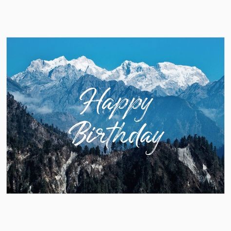 Happy Birthday Traveler, Happy Birthday Mountains, Happy Birthday For Men, Happy Birthday Men, Mountains Birthday, Happy Birthday Italian, Happy Birthday Mark, Happy Birthday Song Video, Happy Birthday To Him