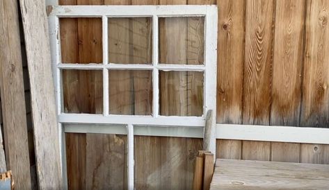 The next time you see an old window, be sure to grab it. You can turn it into the perfect planter. This project started with this gorgeous old window that was gifted by a friend who no longer wanted it. Old Windows Hanging On Porch, Old Window Greenhouse Diy Recycled Door, Diy Glasshouse Old Windows, Colorful Planters, Walkways Paths, Diy Projects Gifts, Antler Chandelier, Doors And Floors, How To Clean Silver