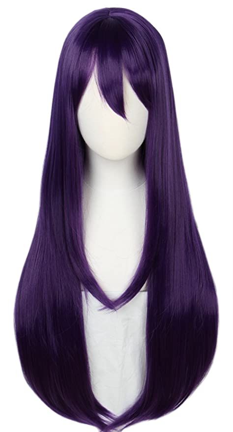 Purple Balayage, Purple Wig, Gorgeous Hair Color, Kawaii Hairstyles, Purple Halloween, Black Wig, Theme Parties, Hair Reference, Costume Wigs