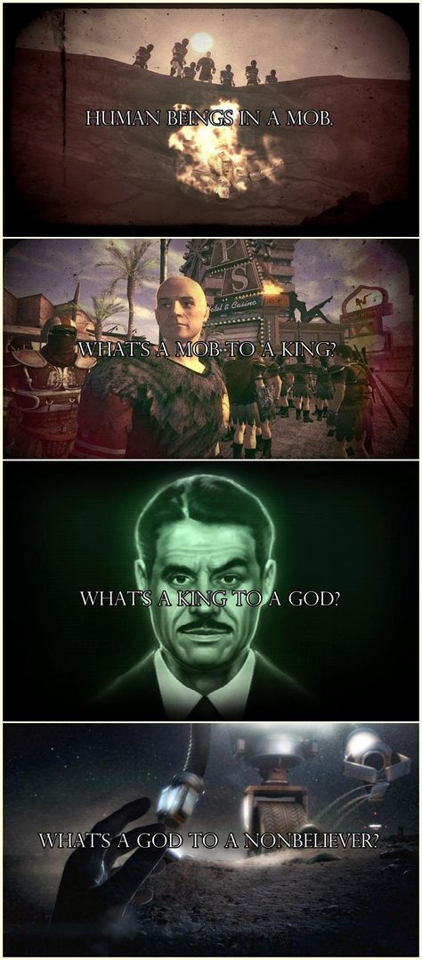 Fallout Quotes, Vegas Memes, No Church In The Wild, Fallout 4 New Vegas, Fallout Lore, Fallout 1, Fallout Meme, Fallout Funny, Fallout Fan Art