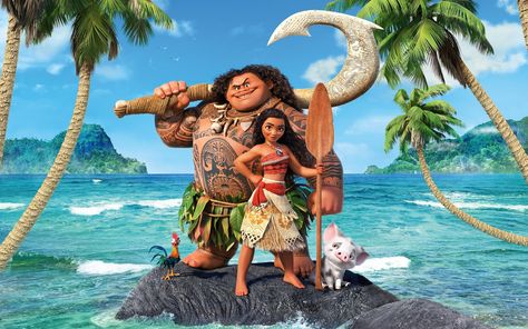 Movie - Moana  Moana (Movie) Maui (Moana) Moana Waialiki Wallpaper Moana, Disney