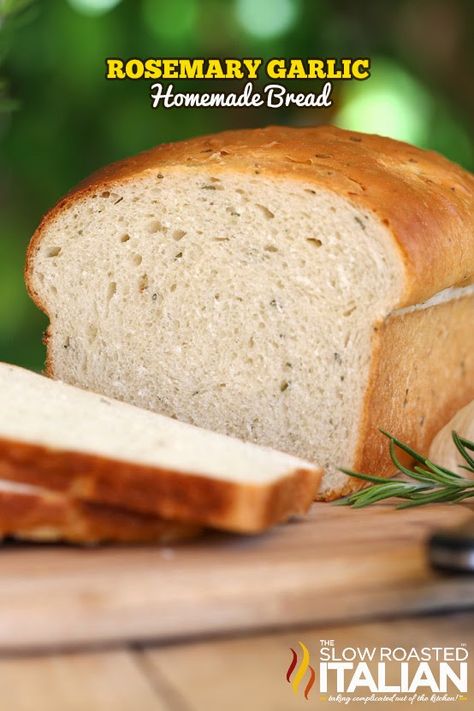 Homemade Herb Bread Recipes, Rosemary Garlic Bread Machine Recipe, Bread Machine Herb Bread, Italian Bread Bread Machine, Garlic Herb Bread Machine, 1 Pound Bread Machine Recipes, Garlic Bread Machine Recipes, Garlic Bread In Bread Machine, Italian Bread Machine Recipes