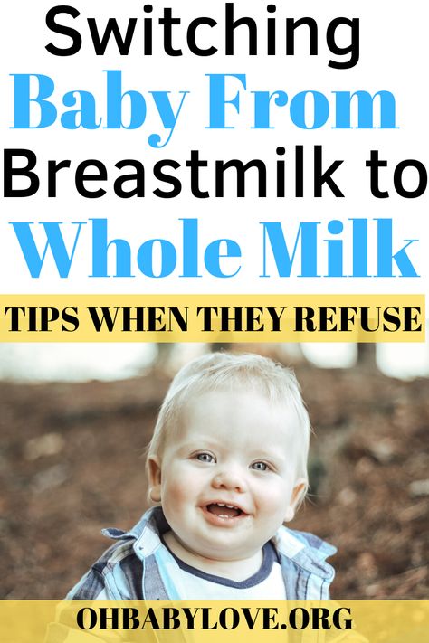 A list of tips to help your baby transition from breastmilk or formula to WHOLE MILK when they turn 1! #baby #newborn #milk #breastfeedingtips Cow's Milk, Stopping Breastfeeding, Newborn Needs, Breastfeeding Positions, Newborn Baby Tips, Preparing For Baby, Baby Tips, Mom Stuff, Mom Bloggers