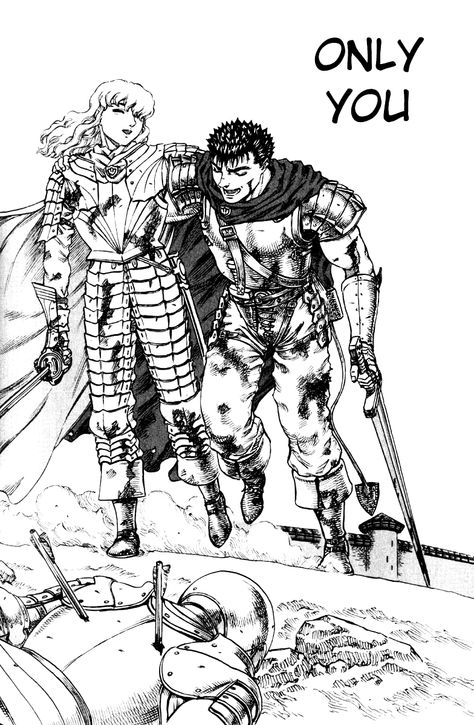 Among thousands of comrades and tens of thousands of enemies... you're the only one. You're the only one... who made me forget my dream. Berserk Drawings, Guts And Griffith, Griffith Berserk, Berserk Anime, Kentaro Miura, Vinland Saga, Story Arc, Manga Artist, Good Manga