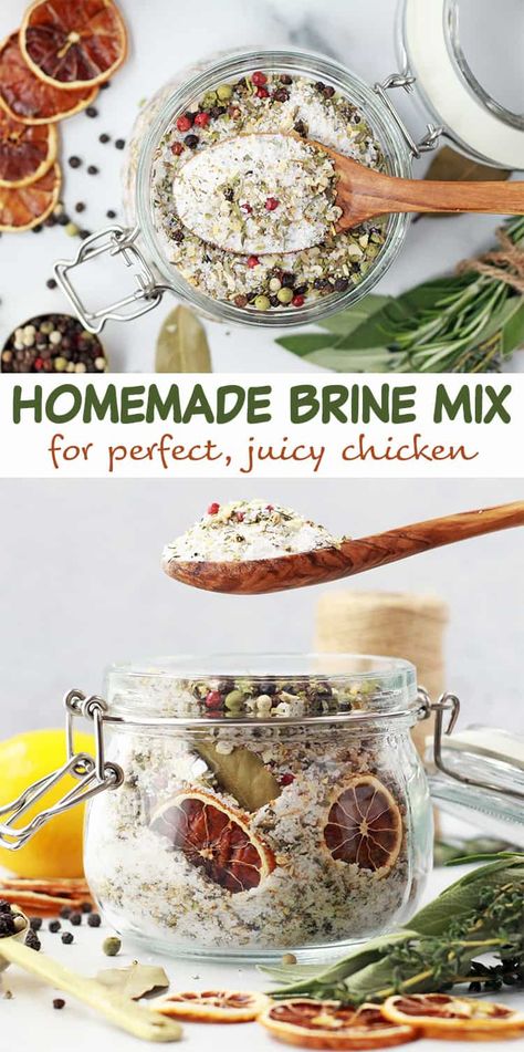 Best Chicken Brine, Chicken Breast Brine Recipe, Dry Brine Chicken, Chicken Brine, Brine Chicken Breast, Perfect Chicken Breast, Meal Prep Chicken, Dried Lemon Peel, Low Fat Chicken