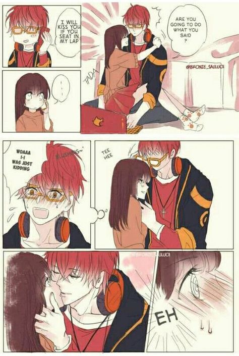 Immagine di Mc, mystic messenger, and seven X Yn Fanart Spicy, Anime X Yn, Yn Fanart, Fanart Spicy, Seven Mystic Messenger, Mystic Messenger Funny, Couple Fanart, Mystic Messenger Game, Mystic Messenger Characters