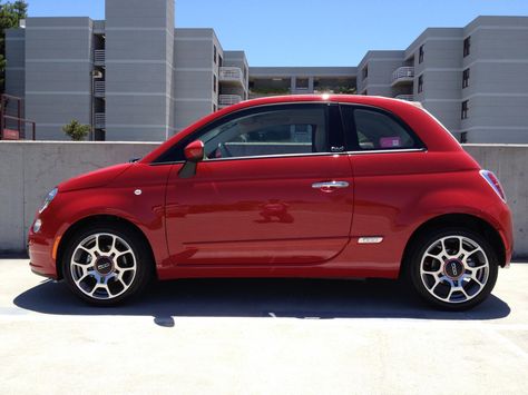 #2 my first car - red Fiat 500 Fiat 500 Aesthetic, Fiat 500 Red, Fiat 500 Gucci, Fiat 500 Cabrio, Fiat 500 Sport, Fiat 500 Car, Best Cars For Teens, Family Car Decals, Fiat 500 Lounge