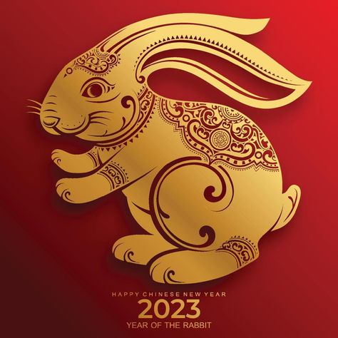 Chinese Party Decorations, Chinese New Year Dates, Chinese Party, Chinese New Year Greeting, Rabbit Colors, New Year Art, Chinese New Year Decorations, Red Lantern, Year Of The Rabbit