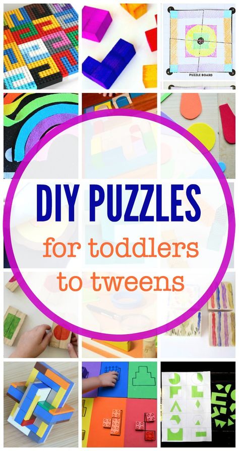 35+ Make Your Own Puzzles for Kids: Ideas for all Ages Kaboom Game, Puzzle Ideas, Puzzle Activity, Make Your Own Puzzle, Diy Puzzles, Puzzles For Toddlers, Boredom Busters, Indoor Activities For Kids, Games For Toddlers