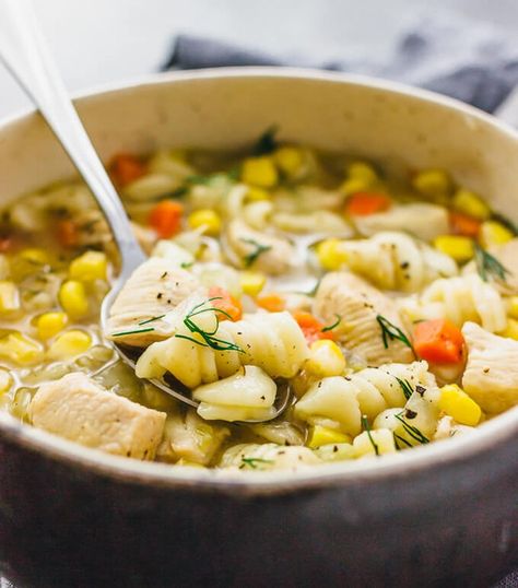 15 Instant Pot Family-Friendly Recipes for Busy Weeknights, on UrbanBlissLife.com Chicken Soup Recipes Instant Pot, Ground Chicken Soup Recipes, Ground Chicken Soup, Soup Recipes Instant Pot, Healthy Chicken Noodle Soup, Chicken Noodle Soup Healthy, Healthy Chicken Soup, Instant Pot Freezer Meals, Instant Pot Freezer