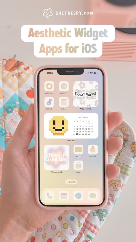 Customise your home screen Customise Iphone Home Screen, Aesthetic Phone Home Screen, Aesthetic Widget Iphone, Phone Widget Aesthetic, Customize Iphone Home Screen, Iphone Home Screen Ideas, Widget Apps, She The Spy, Home Screen Widgets