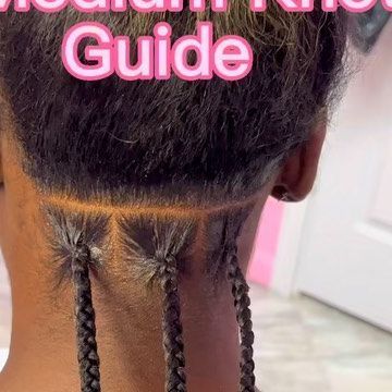 BRAIDSBYAMI💗💖💞💝 on Instagram How Many Rows For Medium Knotless Braids, Extra Small Knotless Box Braids Parting, Medium Knotless Braids Parting Pattern, Knotless Braids Parting Pattern, Smeduiem Knotless, Parting Guide, Box Braids Parting Guide, Braids Parting, Medium Knotless