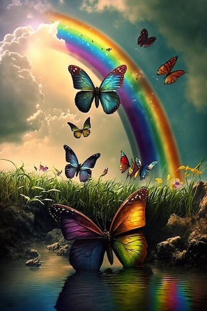 Wallpaper Mariposas, Colorful Butterfly Photography, Pictures Of Butterflies, Butterfly Images Photography, Rainbow Butterfly Wallpaper, Butterflies Colorful, Beautiful Butterfly Images, Rainbows And Butterflies, Photo Papillon