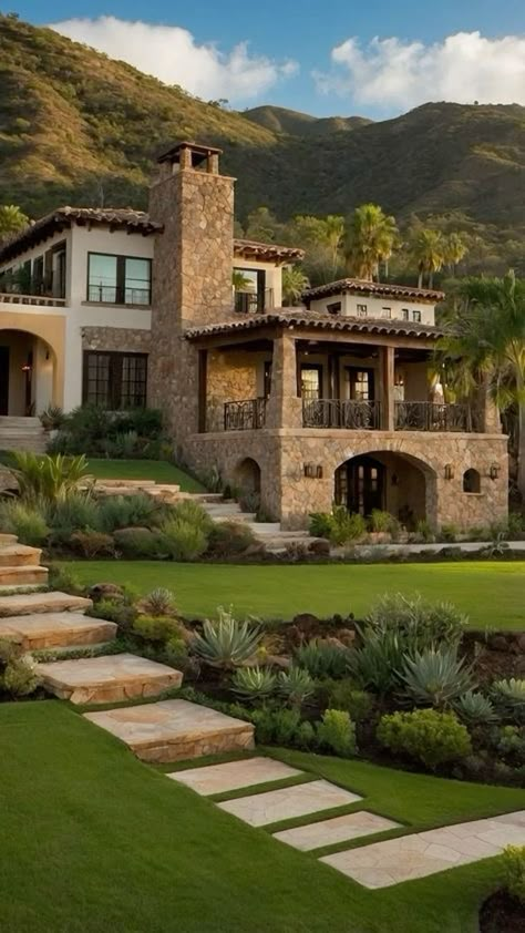 Spanish Style Farmhouse Exterior, Mexican Home Architecture, Mexican Styled Houses, Old Spanish House Interior, Mexico City House Exterior, Spanish Villa Architecture, Mexico Homes Exterior, Mexican Houses Exterior Haciendas, Modern House With Courtyard