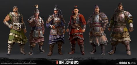 Total War: Three Kingdoms - Characters by Beth Hobbscharacters i did for Total War: Three Kingdoms seen in the game UI : )  other characters i worked on were illustrated by Lulu Zhang and can be seen here  https://ift.tt/2T92RYx Three Kingdoms Art, Dynasty Warriors Characters, Three Kingdom, Video Game Artist, Three Kingdoms, Dynasty Warriors, Medieval World, Origin Story, Age Of Empires