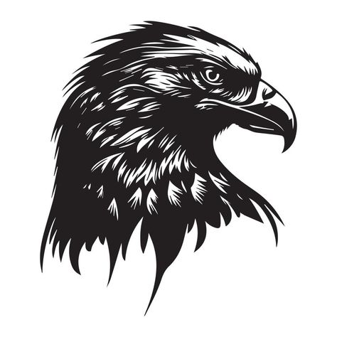 Eagle Face Tattoo, Egal Tattoo, Eagle Head Logo, Eagle Tattoo Design, Eagle Background, Eagle Head Tattoo, Polish Tattoos, Eagle Face, Eagle Vector