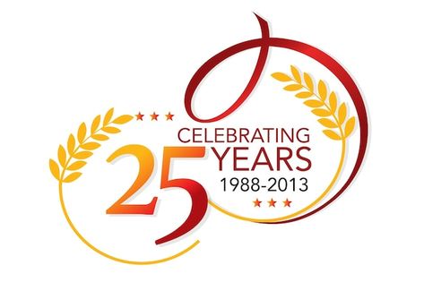 Vector 25th anniversary celebration logo... | Premium Vector #Freepik #vector #25-logo #25th-anniversary #25-years #25-anniversary 25th Year Logo, 125 Anniversary Logo, 50 Years Celebration, Anniversary Cover Design, 25 Anniversary Logo Design, 30 Years Anniversary Logo, 15 Anniversary Ideas, 25th Anniversary Logo Design, 50 Anniversary Logo