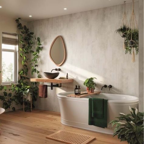 🌿 Transform your bathroom into a serene escape with our Multipanel White Gypsum Bathroom Wall Panel! Inspired by the subtle beauty of concrete, this mineral plaster texture is perfect for those who love earthy and neutral bathroom designs. With its soothing pale shades and compatibility with pale woods and black accessories, it's ideal for anyone looking to embrace a zen-like atmosphere. Upgrade your space with our chic matt panels and create a tranquil retreat right in your home. 👉 Shop Now... Waterproof Bathroom Wall Panels, Gray Bathroom Walls, Small Half Bathroom, Earthy Bathroom, Small Full Bathroom, Gypsum Wall, Plaster Texture, Neutral Bathroom, Serene Bathroom