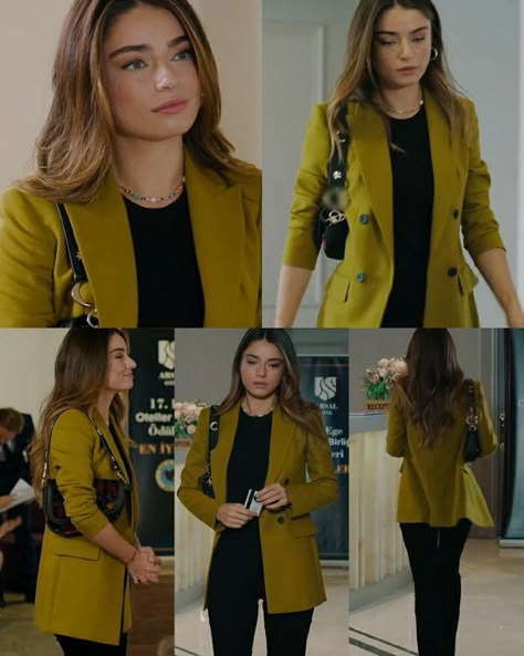 Movie Clothes, Ayça Aysin Turan, Celebrity Casual Outfits, Western Wear Outfits, Turkish Style, Casual College Outfits, Show Outfits, Tv Show Outfits, Turkish Drama