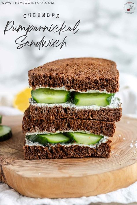 Pumpernickel Sandwich Pumpernickel Sandwich, Good Sandwiches, Dill Cream Cheese, Pumpernickel Bread, Carrot And Lentil Soup, Bread Spread, Types Of Sandwiches, Bread Sandwich, Cold Sandwiches