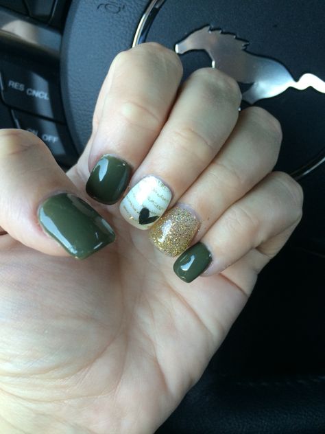 Army Nails Army Nail Designs, Army Girlfriend Nails, Army Wife Nails, Army Nails Design, Military Nails, Army Nails, Army Sister, Army Man, Military Girlfriend