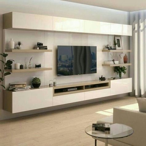 Latest Beautiful DIY #TV #Stand #Idea's for your #Living Room Television Wall Ideas Living Room, Tv Settings Living Rooms, Design Ruang Keluarga, Tv Cabinet Design For Living Room, Wall Unit Ideas Living Room, Tv Cabinets For Living Room, टीवी यूनिट, Ruang Tv, Tv Wall Cabinets