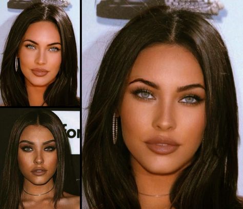 #facemorph #facemix #meganfox #madisonbeer Megan Fox And Madison Beer Face, Madison Beer Megan Fox Face Morph, Megan Fox And Madison Beer, Work Makeup Looks, Megan Fox Face, Chocolate Brown Hair, Blonde Pixie Cuts, Beauty Portrait, Blonde Pixie