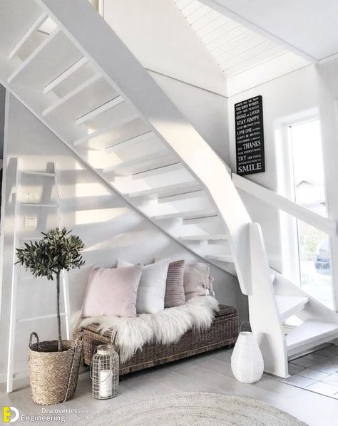 30 Very Creative And Useful Ideas For Under The Stairs Storage | Engineering Discoveries Ideas For Under The Stairs, Cool Secret Rooms, Under The Stairs Storage, Loft Conversion Stairs, Living Room Design Diy, Under Stairs Nook, Under Stairs Storage Solutions, Space Under Stairs, Stairs Storage